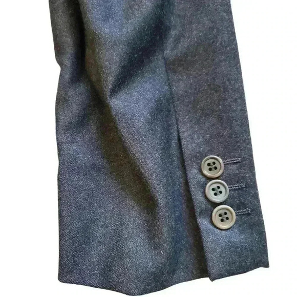 Mens 100% Virgin Wool Made In Italy Corneliani Kutler Bros Black Blazer 40L - Picture 7 of 9